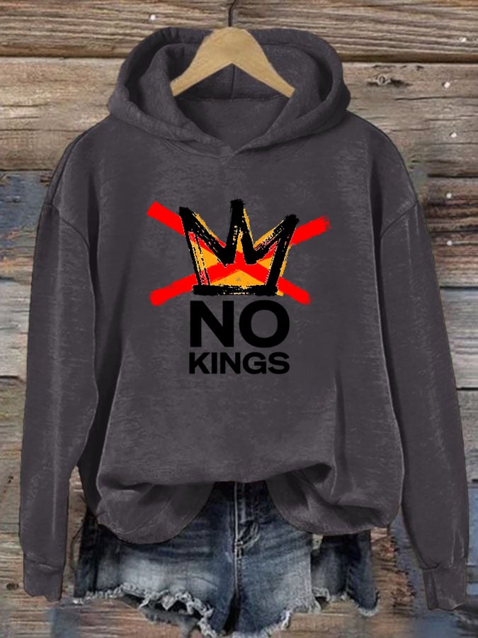 🔥Buy 3 Get 15% Off Women's  America has No Kings Printed Casual Hoodies