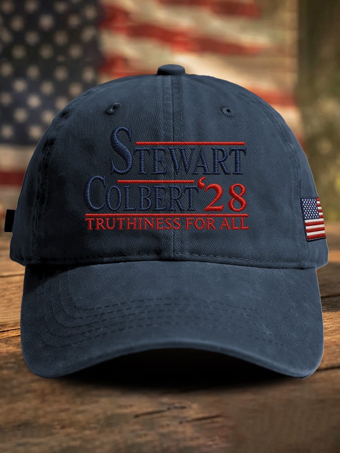 Retro Stewart Colbert 2028 Truthiness For All Print Baseball Cap