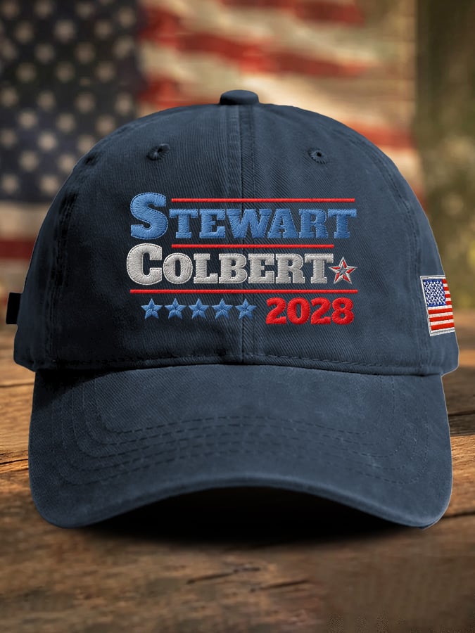 Retro Stewart Colbert 2028 Print Baseball Cap