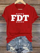 🔥Buy 3 Get 15% Off🔥Women's  FDT Print  T-Shirt