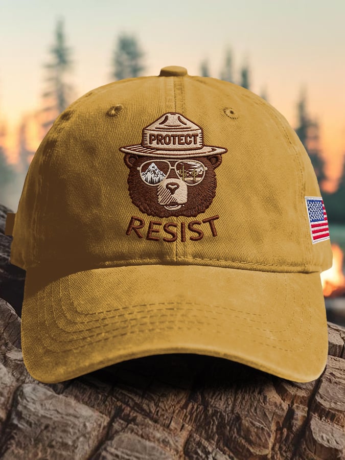 🔥Buy 3 Get 15% Off🔥Retro Protect And Resist Print Baseball Cap
