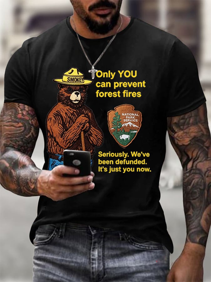 🔥Buy 3 Get 15% Off🔥Men's National Park Print Casual T-Shirt
