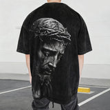Crown Of Thorns Portrait Washed T-Shirt