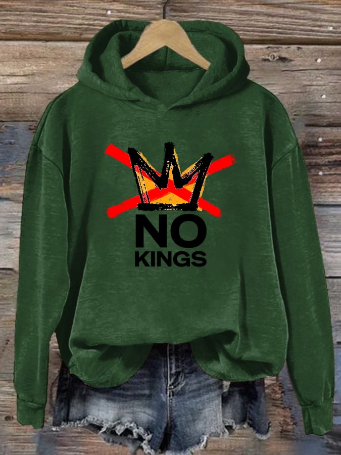 🔥Buy 3 Get 15% Off Women's  America has No Kings Printed Casual Hoodies