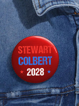 Unisex Retro Stewart Colbert 2028 Pin-Back Button