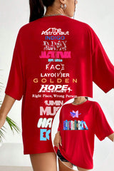 Bts 12th anniversary printed short-sleeved T-shirt