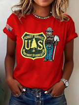 🔥Buy 3 Get 15% Off🔥Retro Save The Forest Service Print T-Shirt