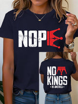 🔥Buy 3 Get 15% Off Women's  No Kings In America T-Shirt