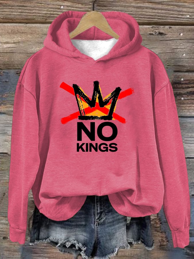 🔥Buy 3 Get 15% Off Women's  America has No Kings Printed Casual Hoodies