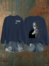 🔥Buy 3 Get 15% Off🔥Women's  2Pac Rapper Print Sweatshirt