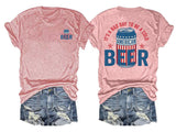 🔥Buy 3 Get 15% Off🔥It’s a Bad Day to Be a Cold Beer,  Funny 4th of July Drinking Shirt