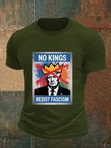 Men's   NO KINGS RESIST FASCISM T-shirt