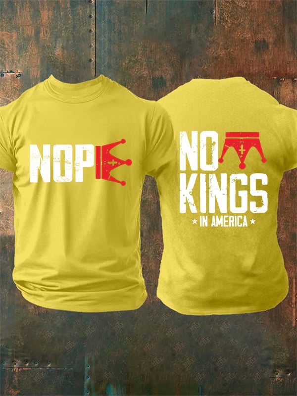 🔥Buy 3 Get 15% Off Men's  No Kings In America T-Shirt