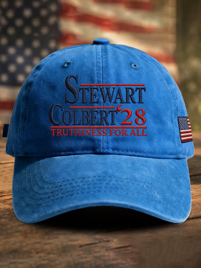 Retro Stewart Colbert 2028 Truthiness For All Print Baseball Cap