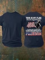 Men's  THIS IS MY FLAG  Print T-Shirt