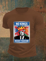 Men's   NO KINGS RESIST FASCISM T-shirt