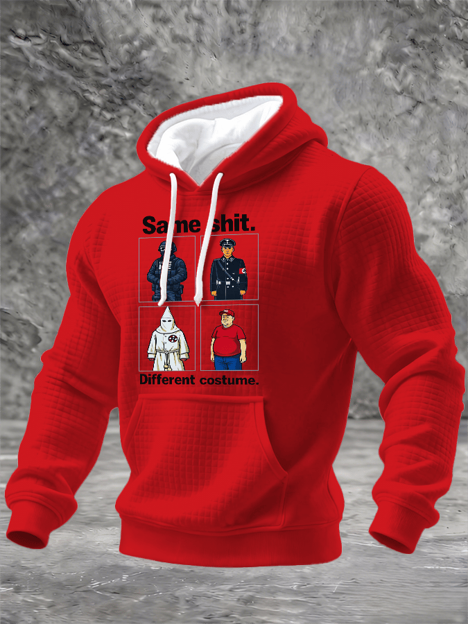 🔥Buy 3 Get 15% Off🔥Men's  Same shit Different costume Print Hoodie