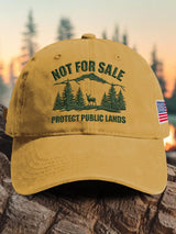 🔥Buy 3 Get 15% Off🔥Retro Resist  Not For Sale Protect Public Lands Print Baseball Cap