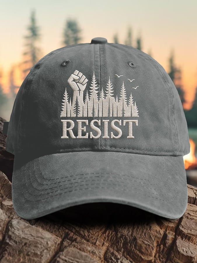🔥Buy 3 Get 15% Off🔥Retro Resist Save The Forest Service Print Baseball Cap