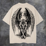 Contradictory Angel Printed Men's Washed Tee