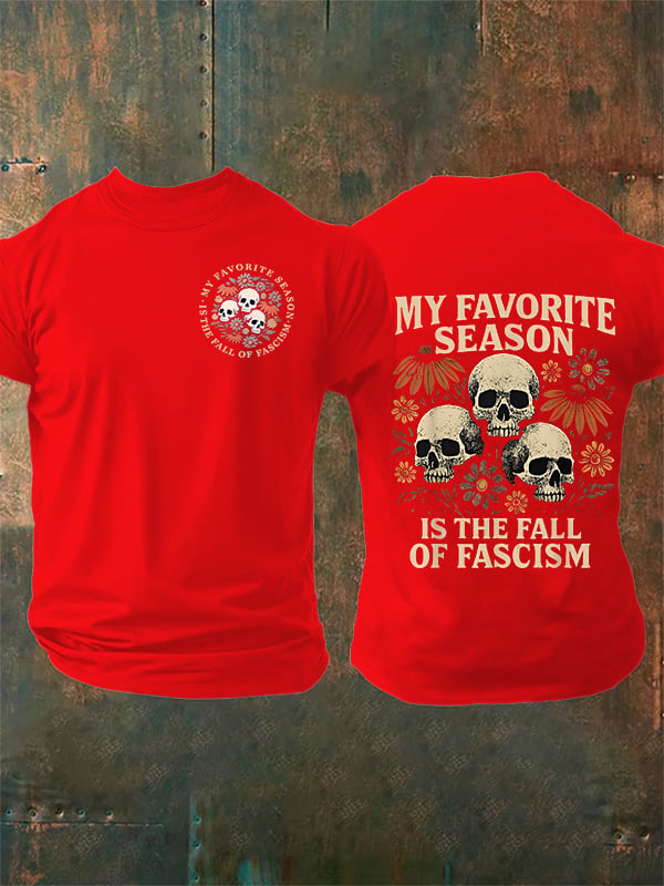 Men's MY FAVORITE SEASON Print  T-shirt