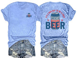 🔥Buy 3 Get 15% Off🔥It’s a Bad Day to Be a Cold Beer,  Funny 4th of July Drinking Shirt