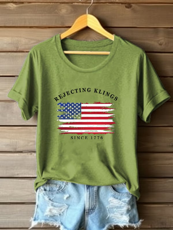 🔥Buy 3 Get 15% Off🔥Women's Casual  Rejecting Kings Printed T-shirt