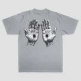 Hollowed Hands Printed Men's T-shirt