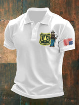 🔥Buy 3 Get 15% Off🔥Men's Retro Save The Forest Service Printed Polo Shirt