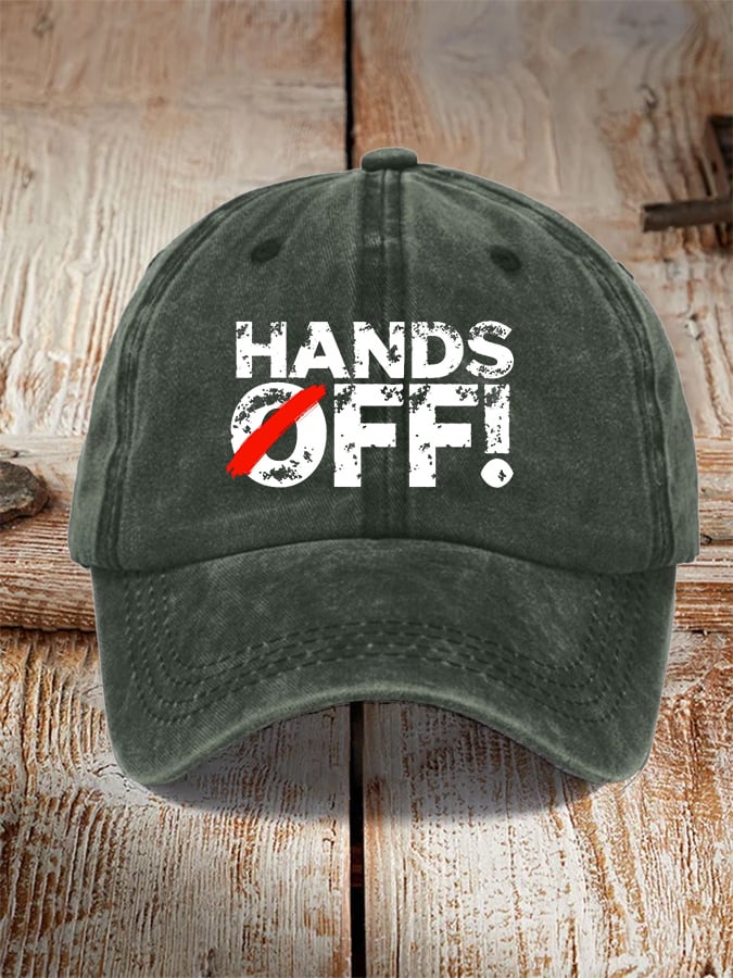 🔥Buy 3 Get 15% Off🔥Unisex Hands Off Protest  Print Hat