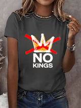 🔥Buy 3 Get 15% Off Women's  America has No Kings Printed Casual T-Shirt