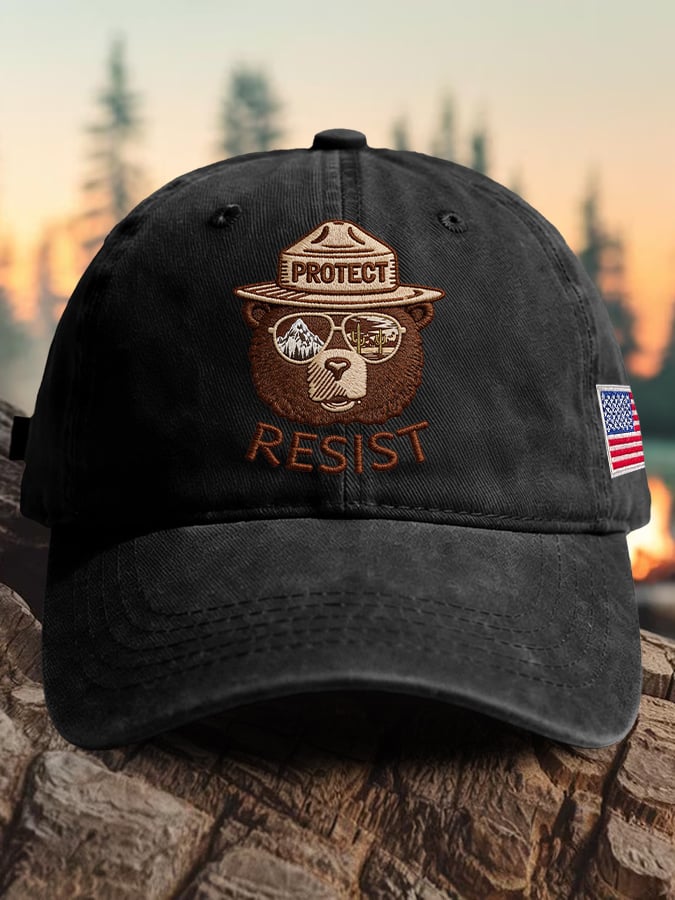 🔥Buy 3 Get 15% Off🔥Retro Protect And Resist Print Baseball Cap