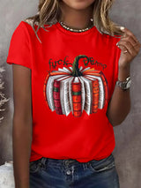 Women's  Fall Book Pumpkin DTF transfer - FDT, Fall Aesthetic print  T-Shirt