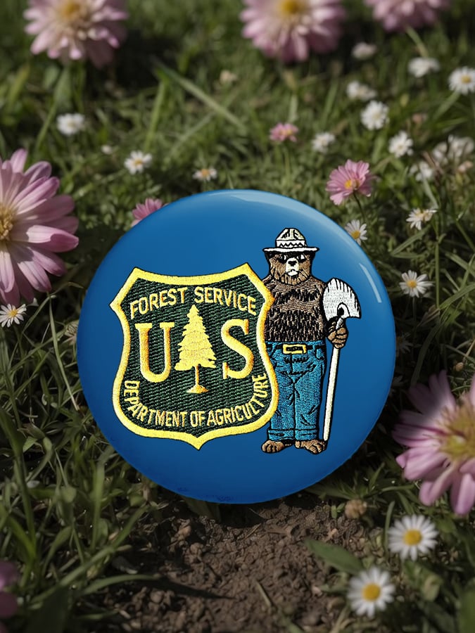 🔥Buy 3 Get 15% Off🔥Unisex Retro Save The Forest Service Pin-Back Button