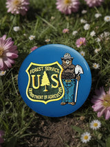 🔥Buy 3 Get 15% Off🔥Unisex Retro Save The Forest Service Pin-Back Button