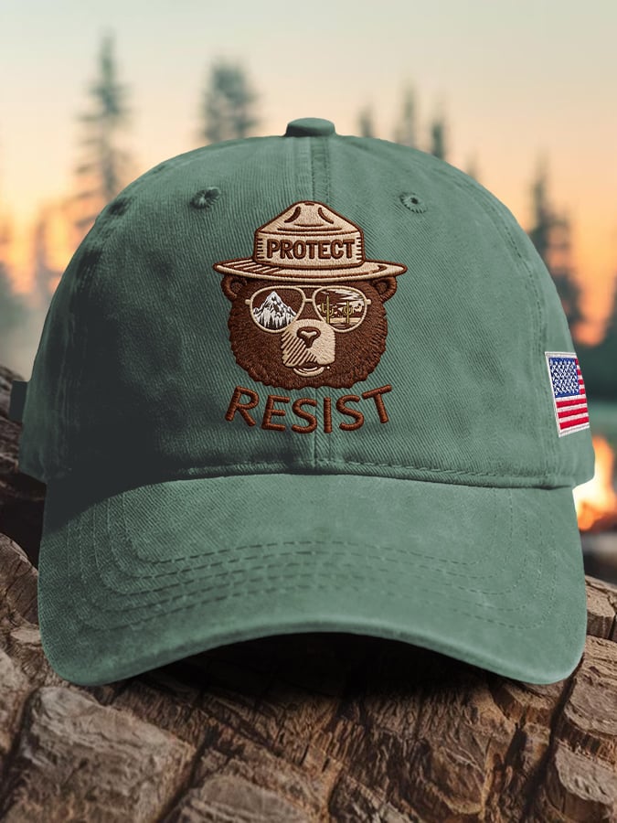 🔥Buy 3 Get 15% Off🔥Retro Protect And Resist Print Baseball Cap