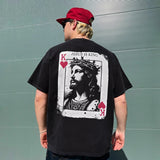 Jesus Is King Printed Men's Washed Tee