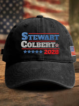 Retro Stewart Colbert 2028 Print Baseball Cap