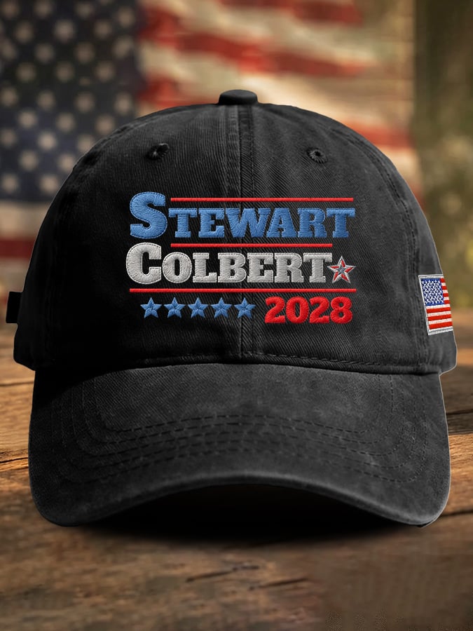 Retro Stewart Colbert 2028 Print Baseball Cap