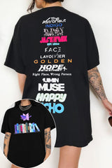 Bts 12th anniversary printed short-sleeved T-shirt