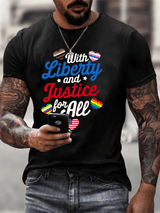 Men's With liberty and justice for all  T-Shirt