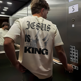 Jesus Is King Printed Men's T-shirt