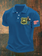 🔥Buy 3 Get 15% Off🔥Men's Retro Save The Forest Service Printed Polo Shirt