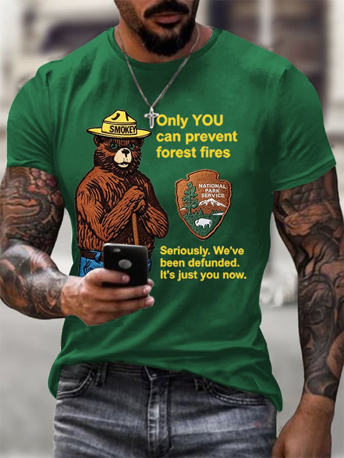 🔥Buy 3 Get 15% Off🔥Men's National Park Print Casual T-Shirt
