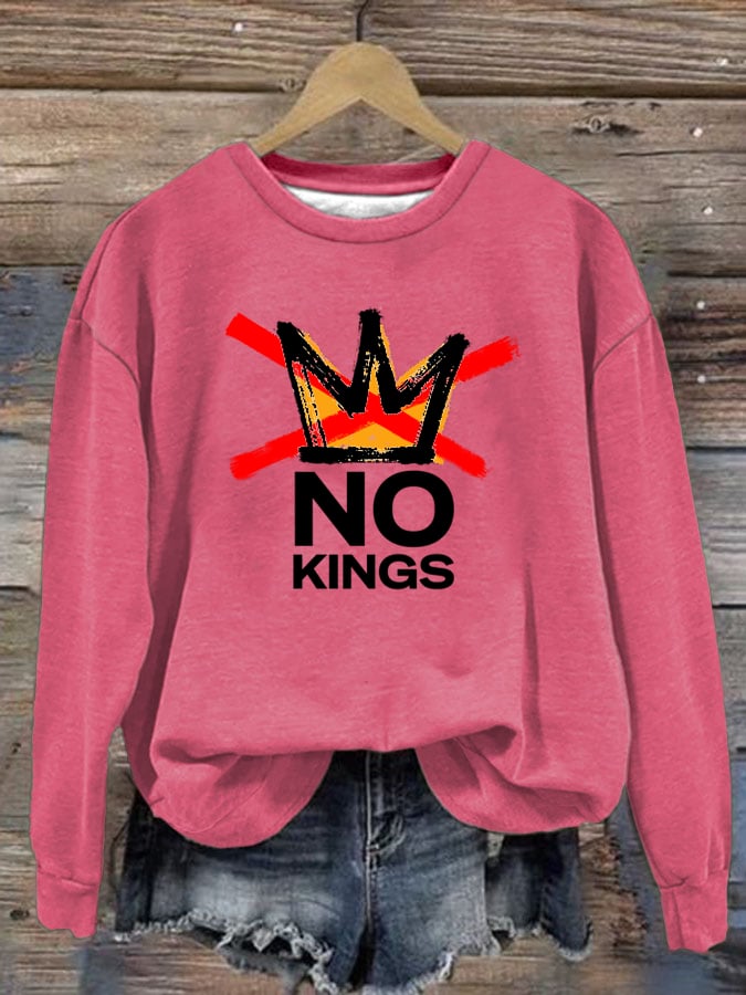 🔥Buy 3 Get 15% Off Women's  America has No Kings Printed Casual Sweatshirt
