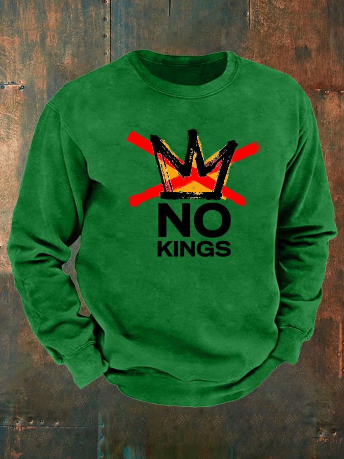 🔥Buy 3 Get 15% Off Men's  America has No Kings Printed Casual  Sweatshirt