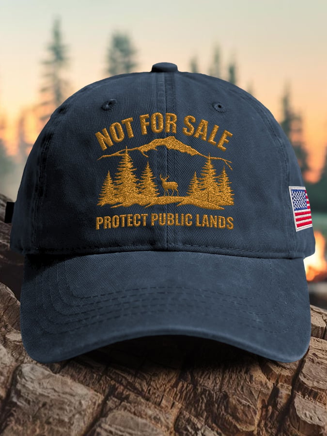 🔥Buy 3 Get 15% Off🔥Retro Resist  Not For Sale Protect Public Lands Print Baseball Cap