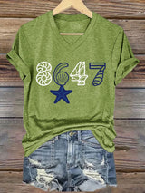 🔥Buy 3 Get 15% Off🔥V-Neck Retro 8647 Starfish Seashells Print T-Shirt