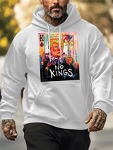 Men's  No Kings In America Print Casual  Hoodie