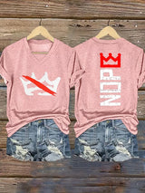 🔥Buy 3 Get 15% Off Women's  Nope, No Kings In America Print T-shirt